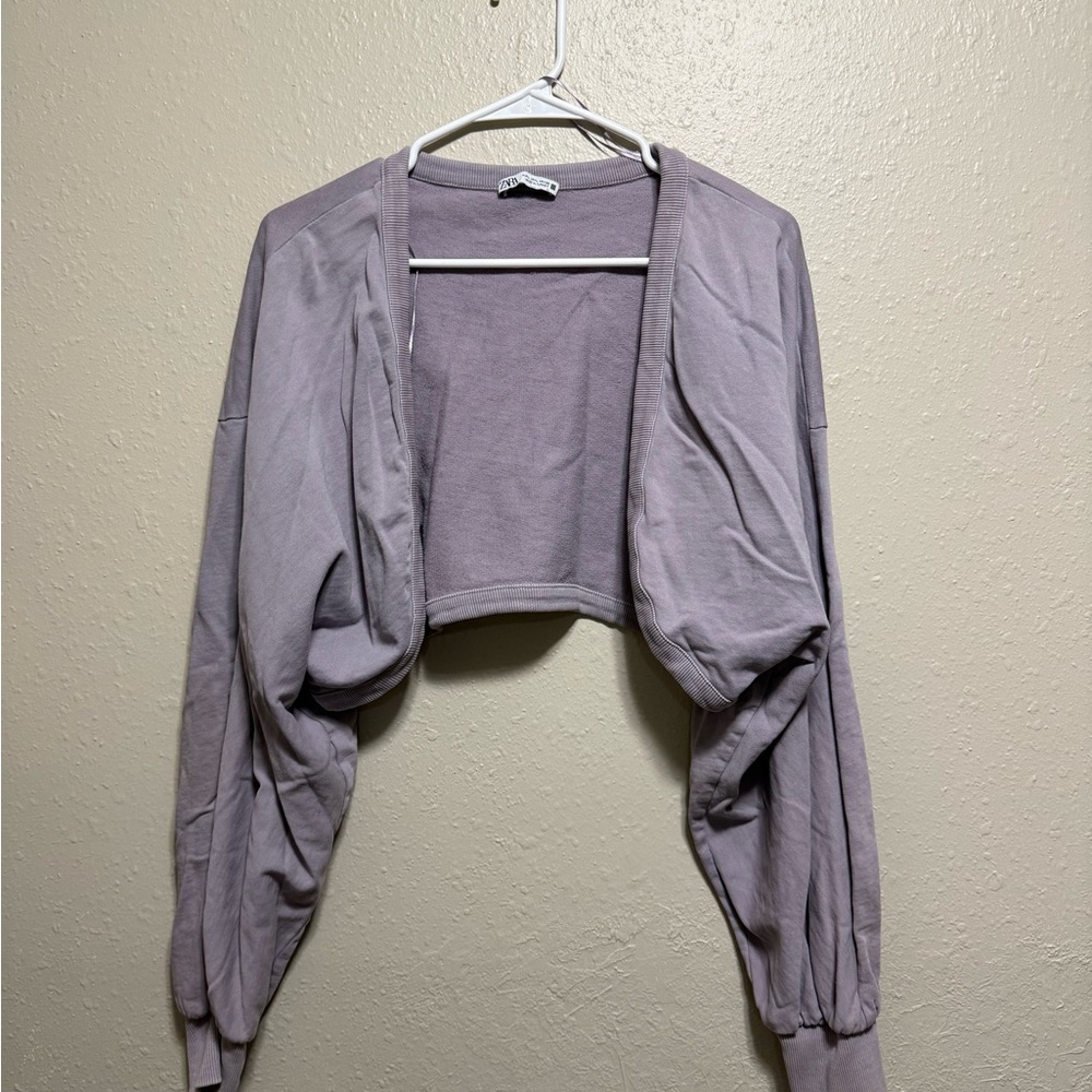 Zara Light Purple Women's Shrug